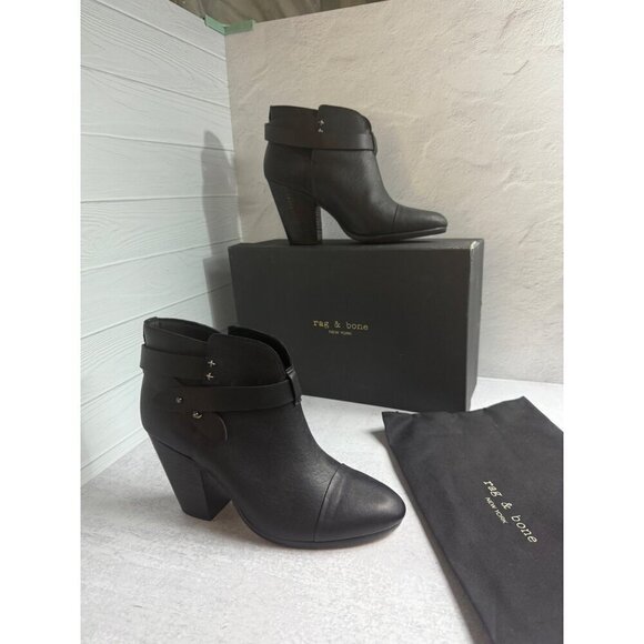 SOLD ❣️Rag & Bone Harrow Black Booties size 41 - Picture 2 of 14